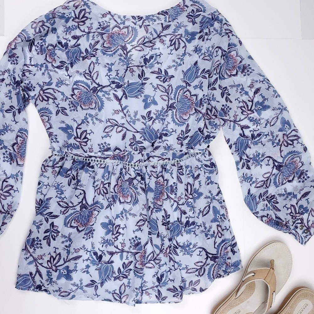 Motherhood Maternity Blue Floral 2pc Camisole M - Picture 4 of 16